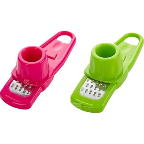Candy Color Kitchen Accessories Plastic Ginger Garlic Grinding Tool Magic Silicone Peeler Slicer Cutter Grater Planer