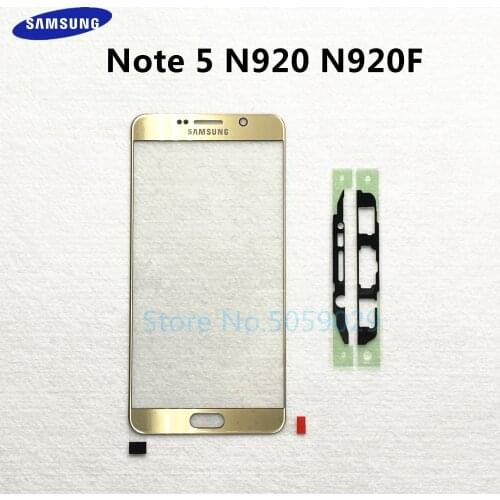 For Samsung Galaxy Note 5 N920 N920F N920V Note5 LCD Display Outer Touch Panel Screen Glass Replacement Front Glass Lens