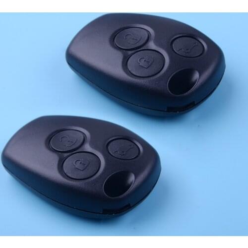 DWCX 2pcs 3 Button Remote Key Fob Case Shell Cover Fit for Renault Modus Clio MK3 Twingo