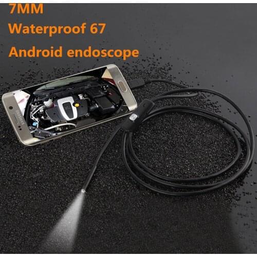 HD Waterproof Mini Micro Android Video USB Endoscope Borescope Inspection Industrial Camera 6 LED US 7MM Lens 3.5M Cable