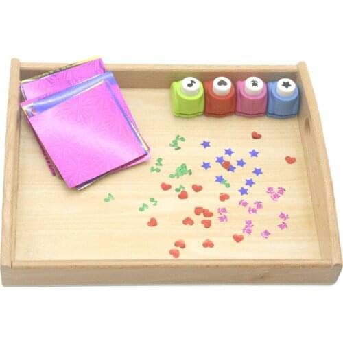 Montessori Toys for 3 Year Olds Sensorial Materials Hole Puncher Activities Montessori Educational Wooden Toys Set MF0564H