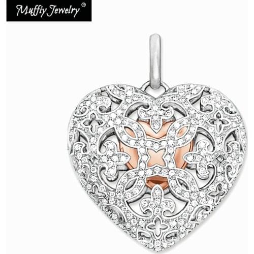 Locket Heart Pendant,Europe Style Glam Jewelry Good Jewerly For Women,2017 Gift In 925 Sterling Silver,Super Deals