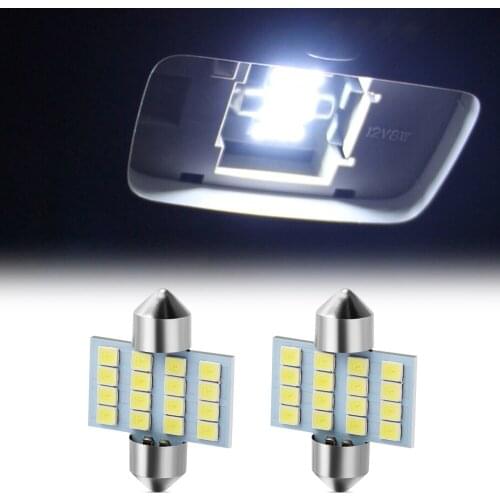 2x C5W C10W LED Car Interior Reading Bulb for Mazda 2 3 5 6 CX-3 CX-4 CX-5 CX-7 CX-9 Atenza Axela MX5