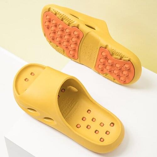 Massage Slippers Women Summer Comfort Thick Sole Slippers Indoor Casual Couples Shoes For Men Non-slip Bathroom Slippers Home