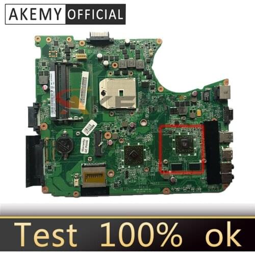 AKEMY Laptop Motherboard For Toshiba satellite L750D L755D Mainboard A000081310 DA0BLFMB6E0 7400M Socket FS1 DDR3