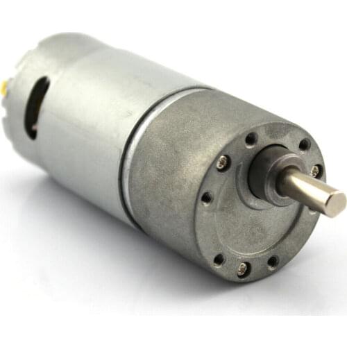 1pcs 550 Gear Reducer Motor DC 12V 180RPM High Torque 27KG.cm 37GB GearBox Gearmotor D-Axis Micro Motor for DIY Robot Car Crane