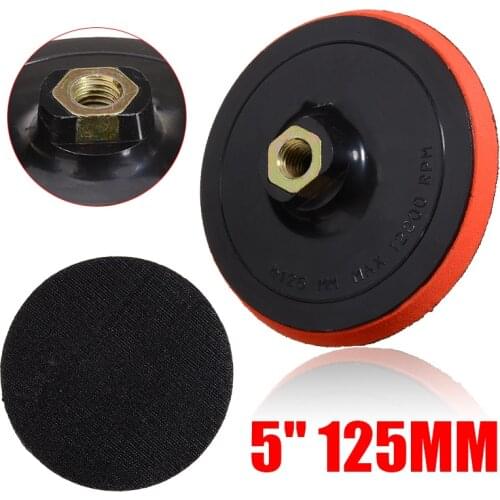 1Pcs 5" 125mm M14 Sanding Pad Thread Adhesive Polishing Pad Adhesive Plate For Angle Grinder Power Tools Accessories