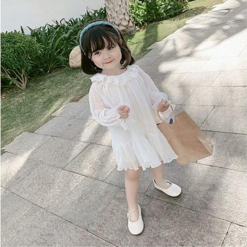 New Arrival 2020 Spring Cute Princess Dresses Lace Patchwork Baby Girls Dresses Fashion Kids Spring Dresses for Girls, #8331