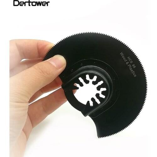 1pc 88mm Saw Blades Oscillating Multi Tools HCS Quick Release Multitool Carbide Segment Saw Blade for Wood Metal Cutting