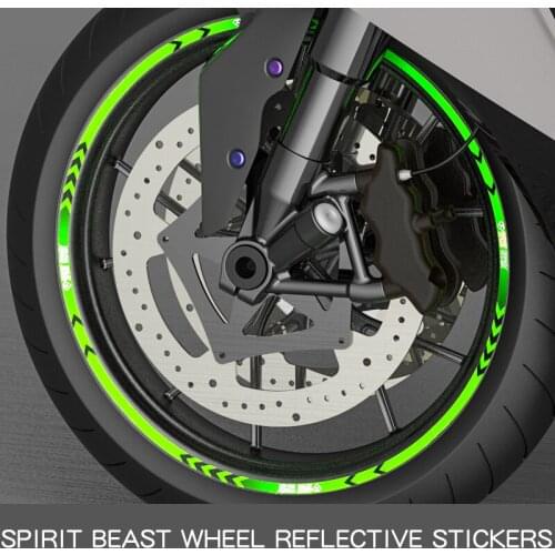 Motorcycle Tyre Paste Reflective Stickers Motorbike Reflective Motocross Wheels 10 Inch 18 Inch Wheels Stickers Free Shipping