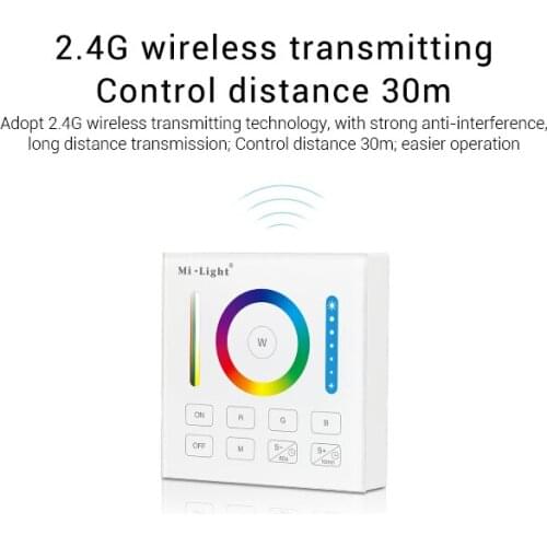 Mi.Light B0 Smart Panel Remote RGB+CCT RGB RGBW Controller with Timing Function for FUT043 FUT044 FUT045 LED Controllers