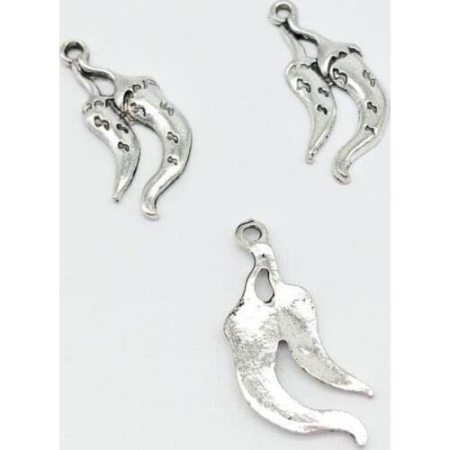 Hight quality 15 pcs alloy chili charms vegetables pendants fit DIY handmade necklace earring Bracelets charms jewelry Making
