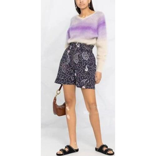 New Autumn Causal Women V Neck Mohair Knitted Sweater Jumpers For Female 3 Color Gdnz 7.13