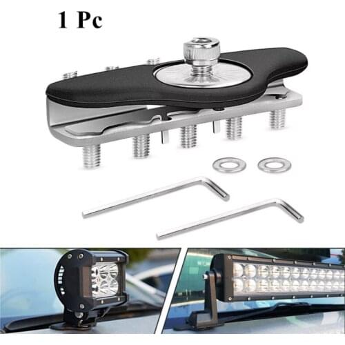 1pc A-Pillar Work Light Spotlight Mount Clamps Holder For Jeep Truck Off Road 4X4 SUV Engine Hood LED Light Bar Mounting Bracket