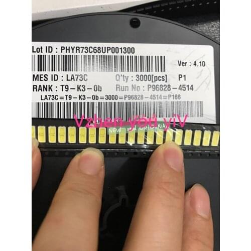 100PCS/Lot SMD 7030 LED WARM White 1W 6V 100-110LM 240m 3000k-3500K