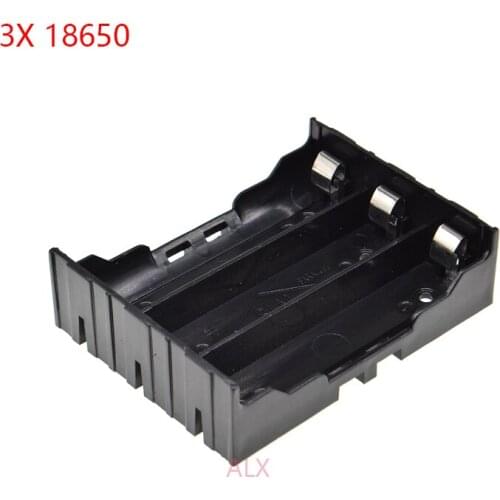 2PCS 3x 18650 battery holder Hard Pin Batteries case Storage Box diy 3 slot 3*18650 Rechargeable Battery Shell housing