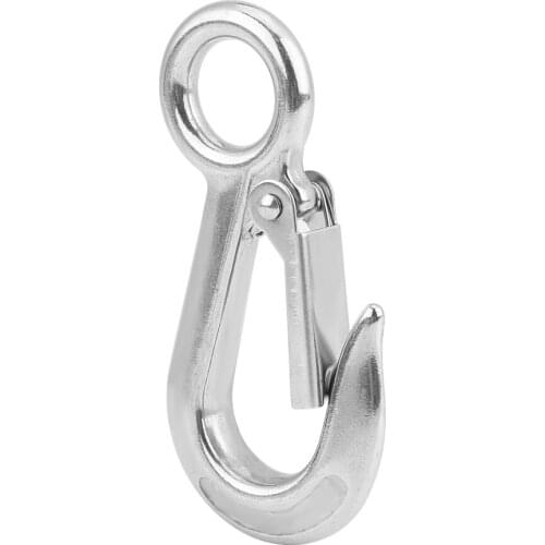 304 Stainless Steel Large Cargo Hook Working Load Capacity Crane Hook 0.3T Boat Parts Accessories
