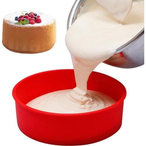 4Pcs 8inch Cake Mold Round DIY Cakes Pastry Mould Baking Tin Pan Reusable