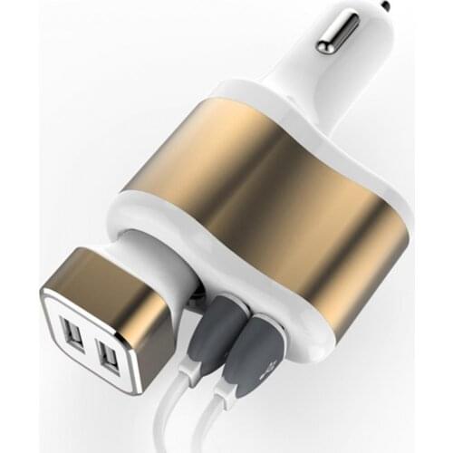 AGETUNR 12V Car Charger Dual USB Chargers For iPhone Huawei Samsung Car Lighter Socket Splitter Plug Accessory Fast Charging