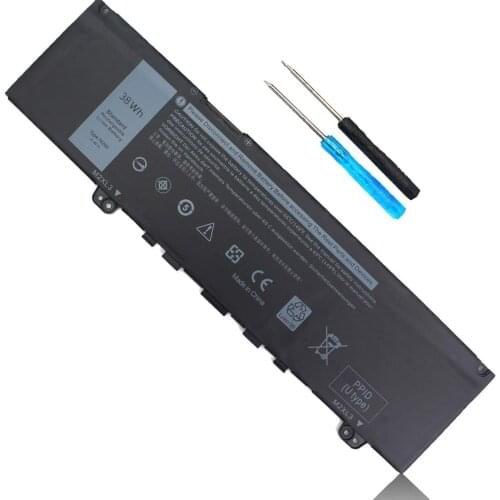 F62G0 11.4V 38Wh Laptop Battery Compatible with Dell Inspiron 13 5370 7000 7370 7373 7380 7386 2-in-1 P83G P87G