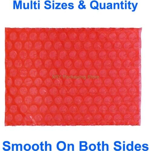 Multi Sizes Anti Static Bubble Bags Electronic Packing (Width 2.5" - 6.7") x (Length 3" - 8.7") eq. (65 - 170mm) x (75 - 220mm)
