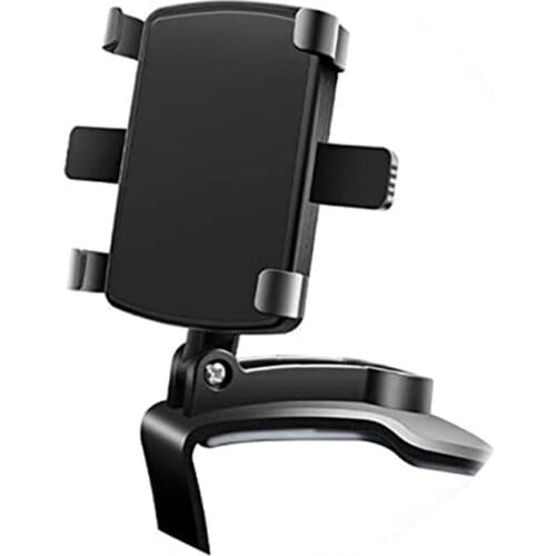 Car Phone Holder Mount, Universal Dashboard Phone Stand 360 Degree Rotation Adjustable for 4 to 7 Inch Smartphones