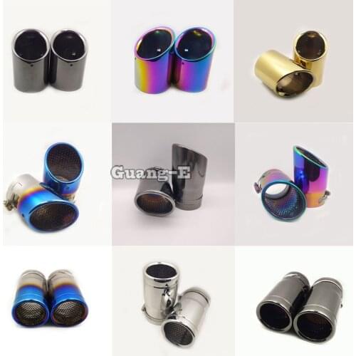 Car Muffler Back End Pipe Exhaust Tip Tail Outlet Vent For Mazda 6 Atenza CX-5 2014-2021/CX-3 2017-2021/CX-9 2019-2021 2pcs