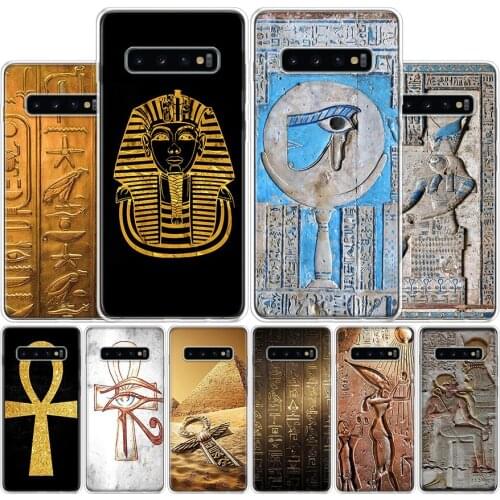 Egypt Nefertiti Anubis Ankh Phone Case For Samsung Galaxy A51 A71 A70S A50S A30S A10 A20E A40 A41 A01 A21 A6 A7 A8 A9 Shell Cove