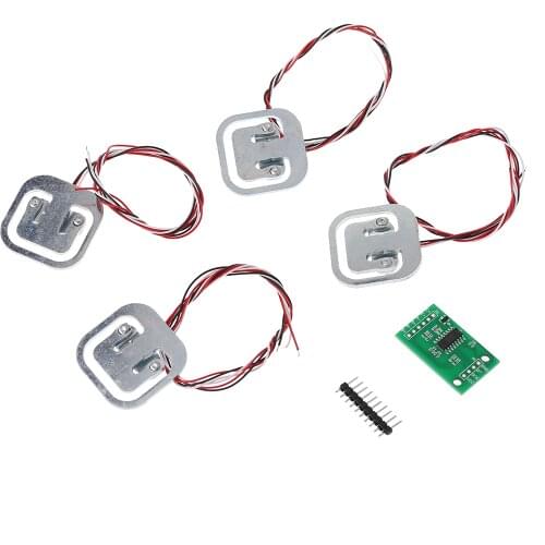 Drop Ship 4pcs 50kg Human Scale Load Cells & HX711 AD Module Kit Resistance Strain Weight Sensor Measurement Tools