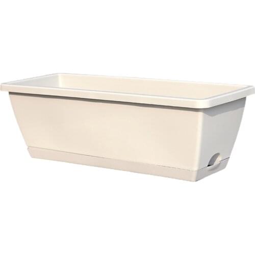 Pots Gardening Supplies Multiple Drainage Holes Eco Friendly PP Plastic High Quality Extensive Use Planters Durable Window Boxes