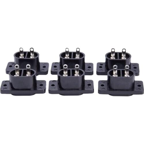 Hot 6 x AC 250V 2.5A IEC320 C7 Socket Solder Cup Pins Power Connector