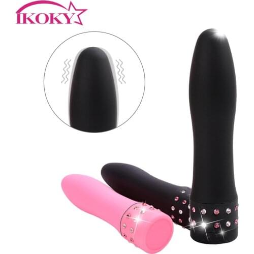 IKOKY Multispeed Diamond Bullet Vibrator Dildo G-Spot Massager Sex Toys for Woman Female Magic Vibrating AV Stick Adult Products