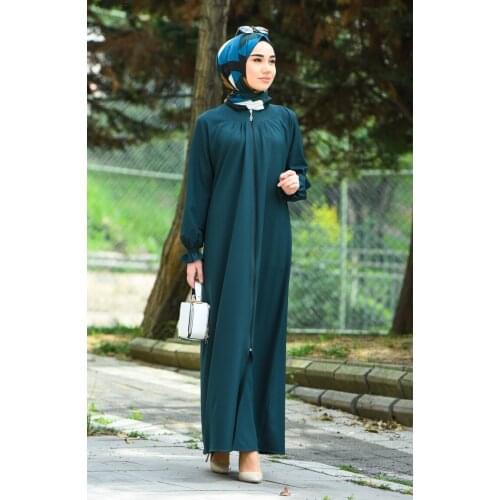 Minahill Pleated Zipper Ferace 2140-02 Emerald green 2140-02