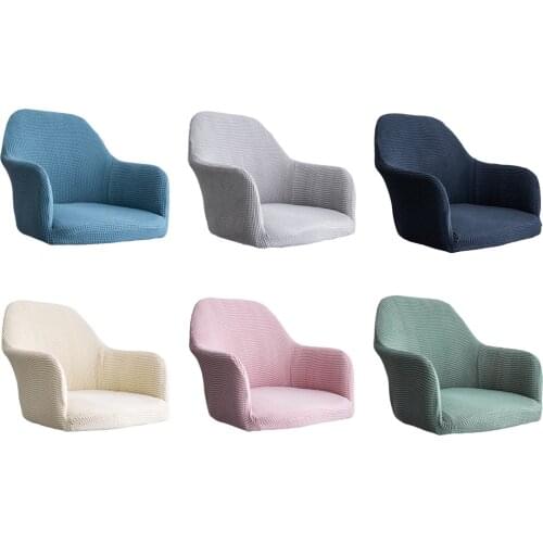 Soft Elastic Jacquard Polyester Chair Slipcover Chair Seat Cover for Dining Room Home Hotel