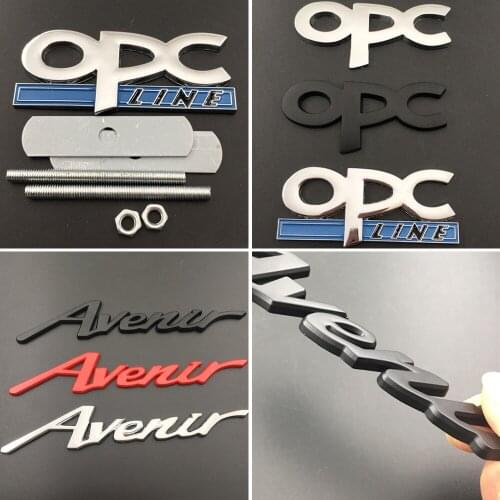 For Opel OPC Grille Emblem Sticker for Buick Avenir Regal Astra Corsa Insignia Zafira Mokka Meriva Vectra Decal Auto Exterior