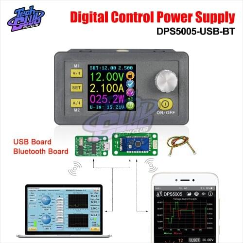 DPS5005 Constant Voltage Current DC-DC Step-down Programmable Power Supply Module Buck Voltage Converter Color LCD Voltmeter