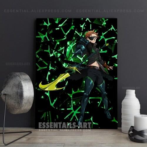 King Grizzlys Sin of Sloth The Seven Deadly Sins Poster Canvas Wall Art Painting Decor Pictures Bedroom Home Decoration Prints