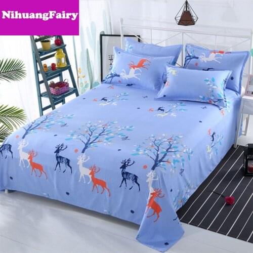Hot-selling fine brushed bed sheet simple thick skin-friendly double single four seasons universal multi-specification bedding