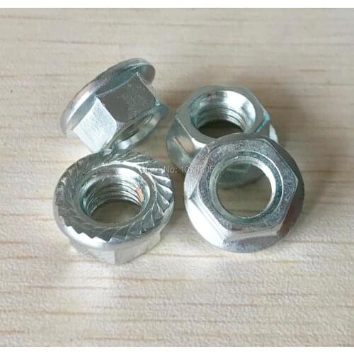 4pcs M8 Metric Thread Hex Flange Nuts Fit 168F 2KW 5.5HP Gasoline generator damping foot