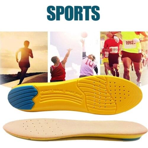 Sport Damping Insoles Support High Arch Insoles Stretch Breathable Feet Soles Pad Orthotic Shoes Running Cushion Unisex Insoles