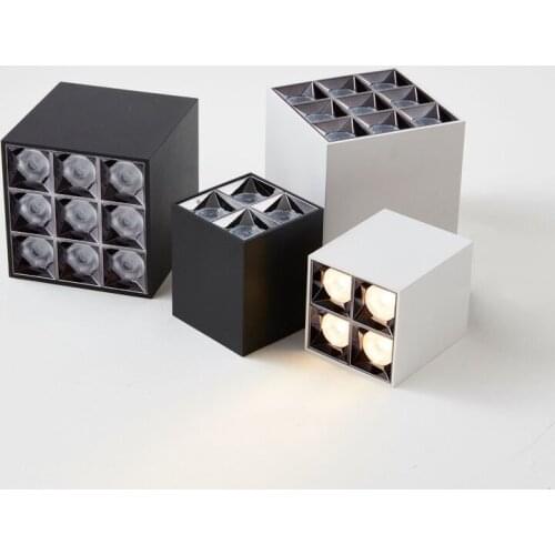 Led surface mounted 8W16W18W36W anti-glare downlight lighting living room ceiling type bold lamp grille lamp 6 orders