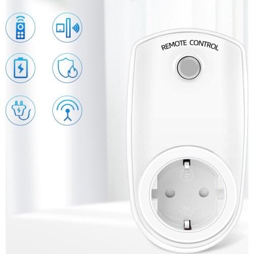 Wireless Remote Control Smart 9938P Socket EU US French Plug Wall 433mhz Programmable Electrical Outlet Switch 220v 230v 40% OFF