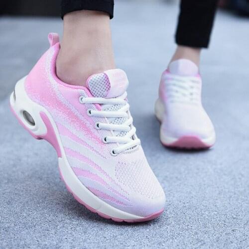 Woman Tenis Feminino Breathable Mesh Tennis Shoes Height-increasing Female Sock Sneakers Thick Bottom Platforms Gym Sports Shoes