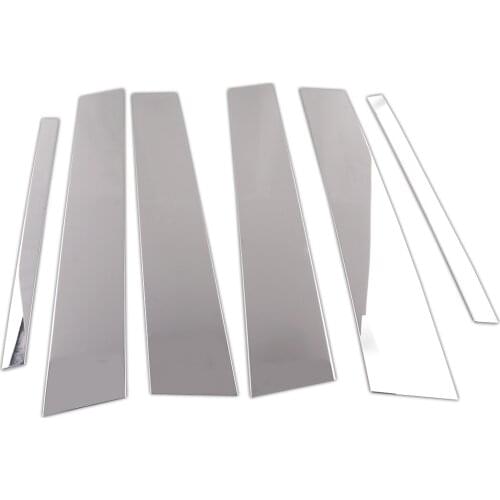 1 Set Car Window Door Pillar Post Trim Decoration Chrome Stainless Steel fit for Chevrolet Equinox 2018 2019 2020