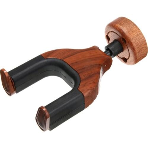 1 pcs Guitar Bass Wall Mount Hanger Holder Storage Rack Wooden Hook Bracket Guitar Hook Accessories