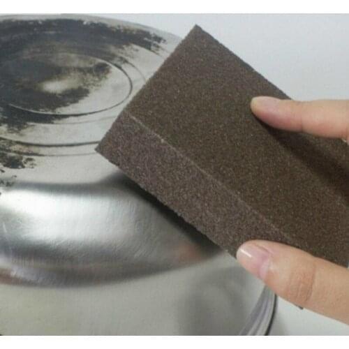 10Pcs Magic Sponge Eraser Rust Remover Brush Dish Pot Cleaning Brush Sponge Emery Descaling Clean Rub Pot Kitchen Tools Gadgets