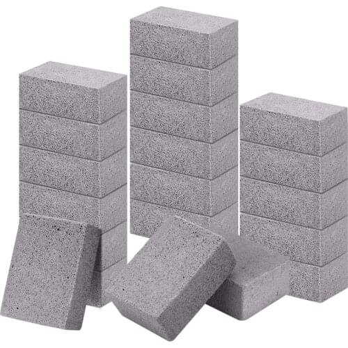 20 Pack Grill Stone Cleaning Block Ecological Pumice Stones Odorless Grilling Cleaning Brick De-Scaling BBQ Block for Removing R