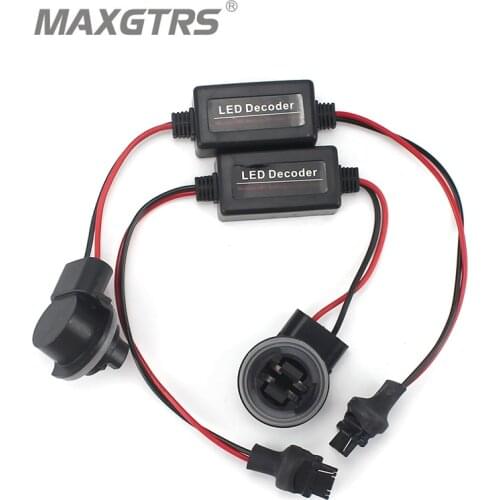 2X T10 W5W 1156 1157 BAY15D/P21/5W Warning Error Free Canceller Anti Flicker Load Resistor Led Decoder Break Turn Signal Lamp