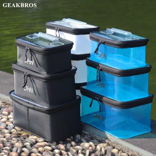 3 Size Fishing Tackle Box EVA Fishing Bucket Waterproof Fishing Bait Lure Storage Fish Accessories Gear Equipment Case Fishbox