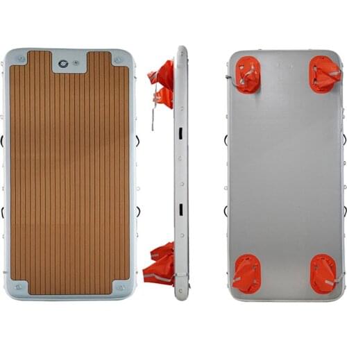 4x2x0.2m Leisure time Drop Stitch DWF water mat air island deck raft Inflatable platform yacht floating jet ski pontoon dock